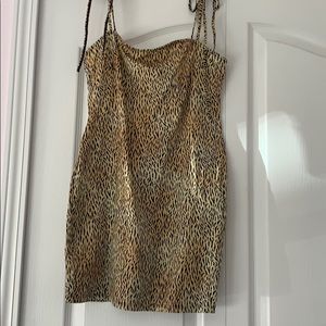 Selfie dress mini tiger brown